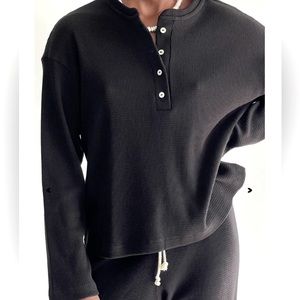 DONNI thermal jogger and Henley.